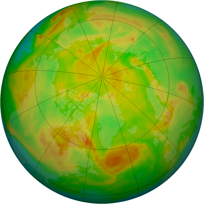 Arctic ozone map for 26 May 2004